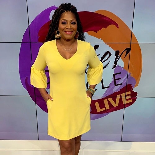 A picture of Trina Braxton in Sister Cycle.